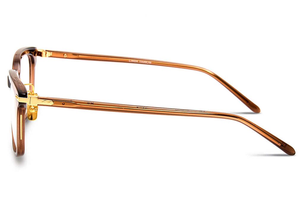 Linda Farrow - Diller Eyeglasses Brown/Yellow Gold (C2)