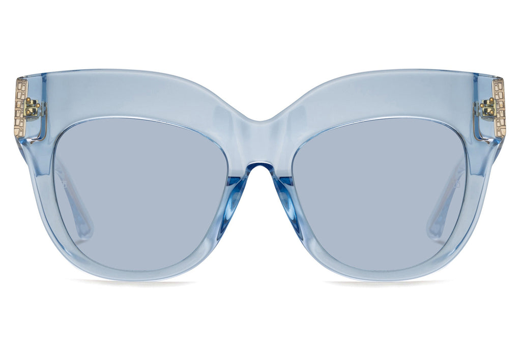 Linda Farrow - Dunaway Sunglasses Translucent Sky Blue (C12)