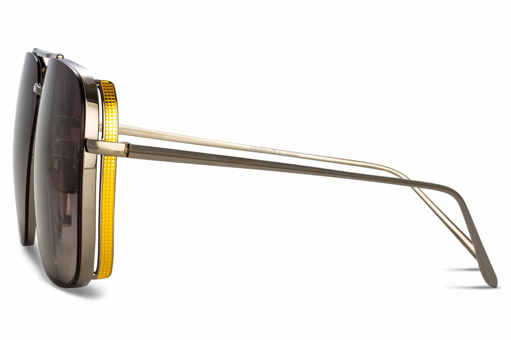 Linda Farrow - Asher Sunglasses White Gold (C2)