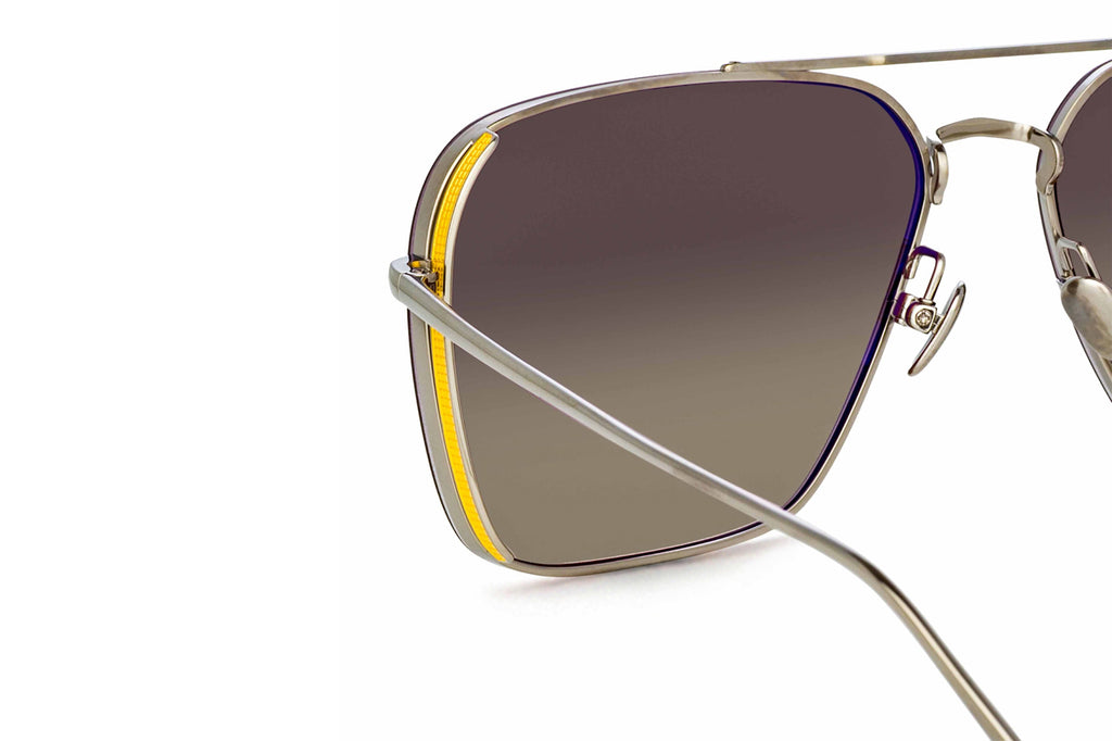 Linda Farrow - Asher Sunglasses White Gold (C2)