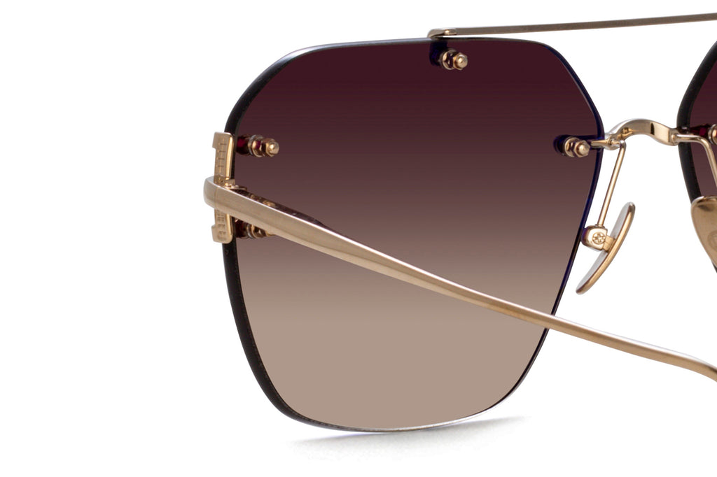 Linda Farrow - Reyner Sunglasses Light Gold (C2)