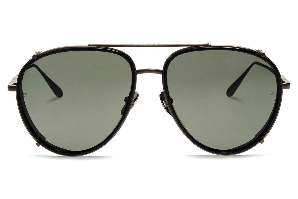 Linda Farrow - Dimitri Sunglasses Black/Matte Nickel (C4)