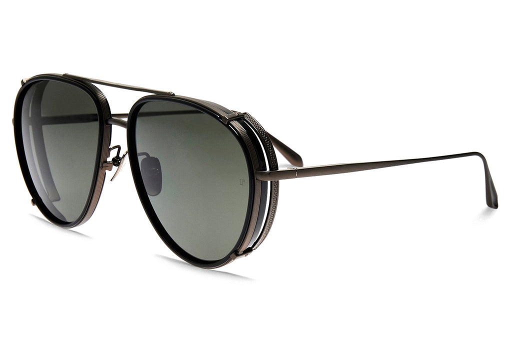 Linda Farrow - Dimitri Sunglasses Black/Matte Nickel (C4)