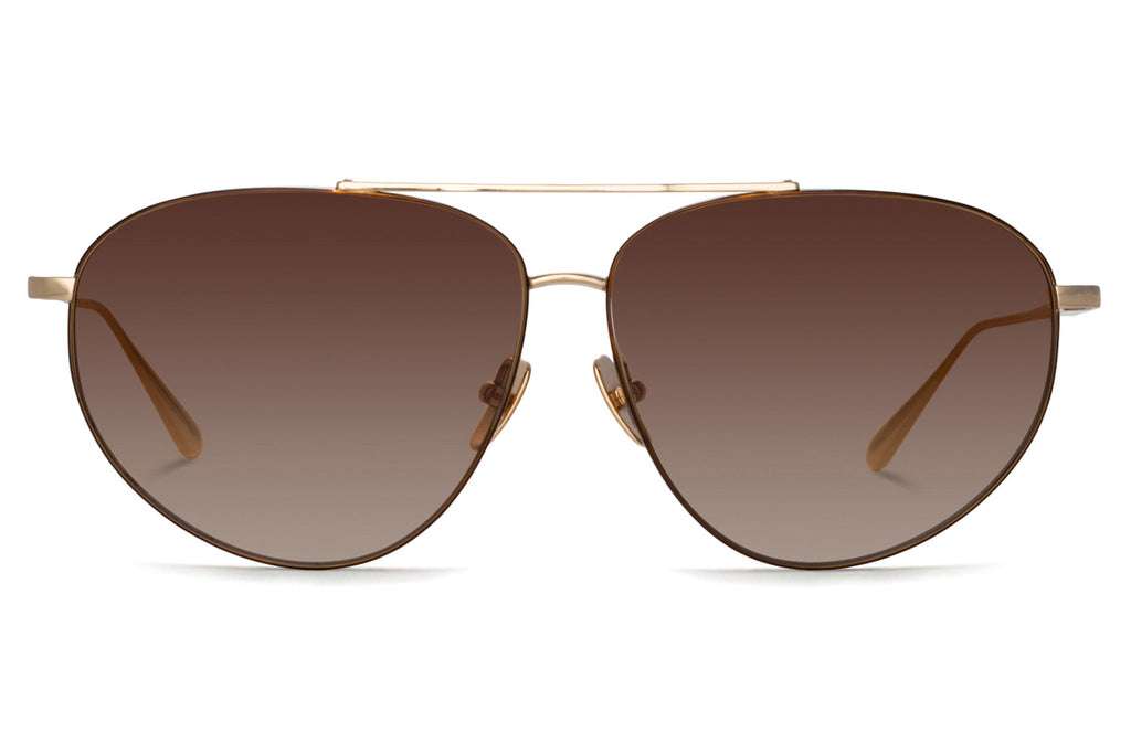 Linda Farrow - Gabriel Sunglasses Light Gold (C2)