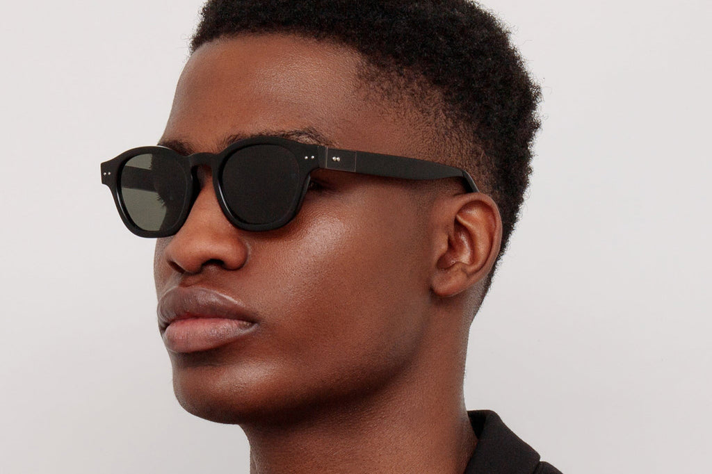 Linda Farrow - Talbot Sunglasses Black/Matte Nickel (C1)