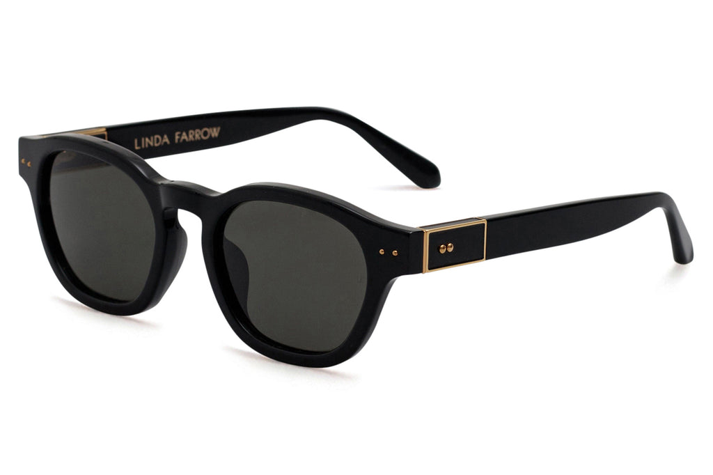 Linda Farrow - Talbot Sunglasses Black/Yellow Gold (C7)