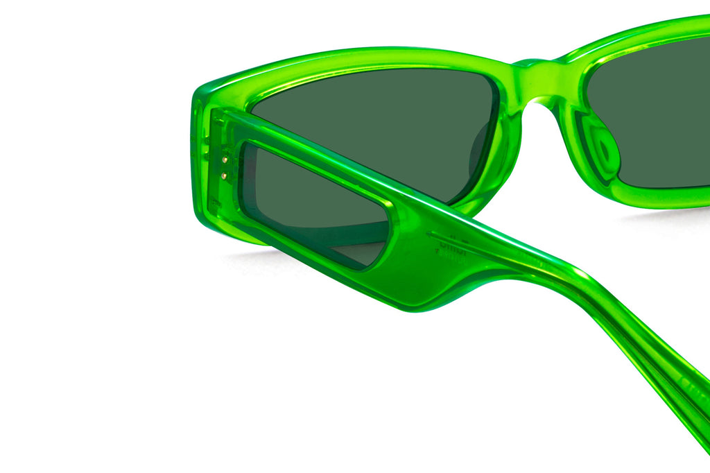 Linda Farrow - Talita Sunglasses Neon Lime (C8)