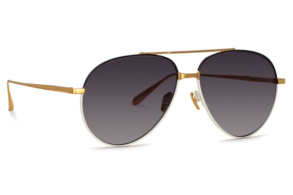 Linda Farrow - Marcelo Sunglasses Black/Cream (C3)
