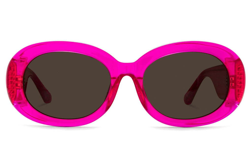 Linda Farrow - Lina Sunglasses Neon Pink (C3)