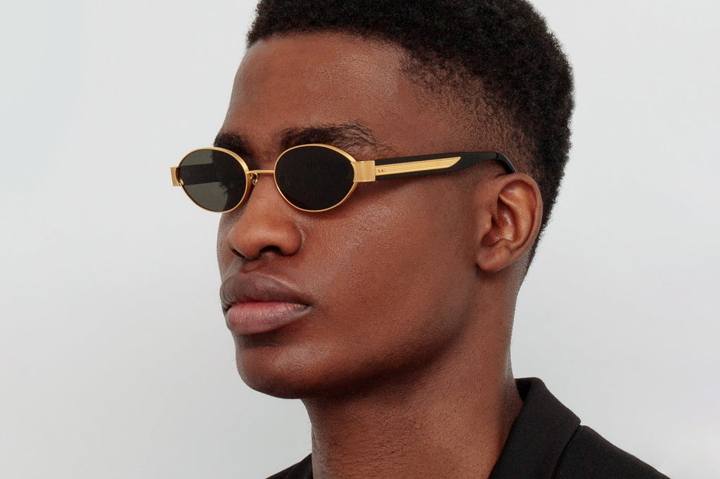 Linda Farrow - Sadie Sunglasses Yellow Gold (C1)
