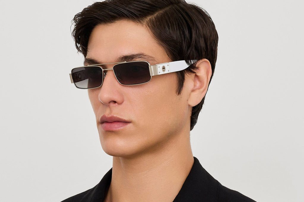 Linda Farrow - Joey Sunglasses White Gold (C3)