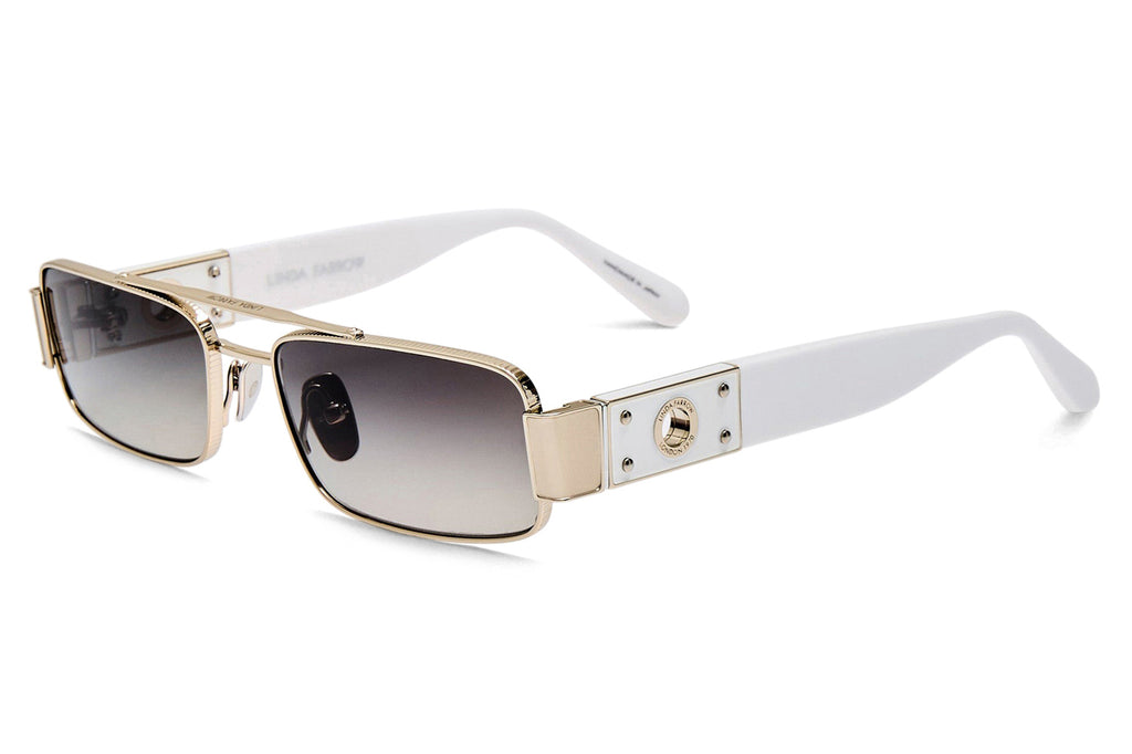 Linda Farrow - Joey Sunglasses White Gold (C3)