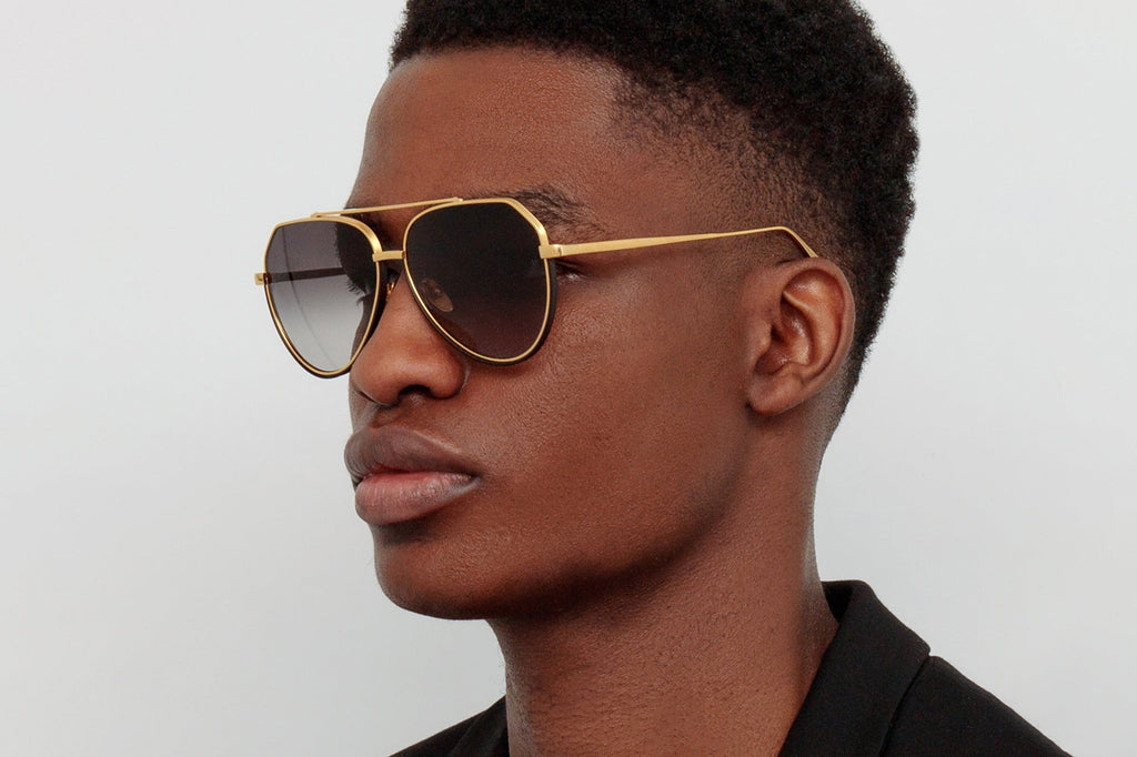 Linda Farrow - Bayer Sunglasses Yellow Gold (C1)