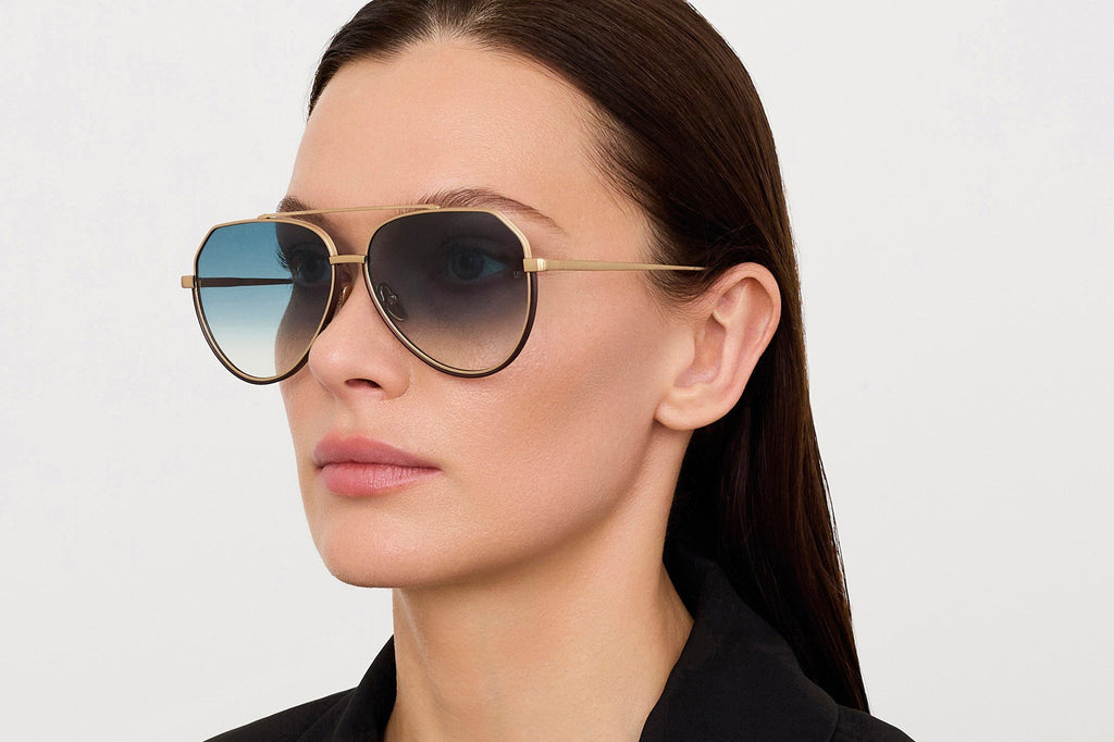Linda Farrow - Bayer Sunglasses Matte Champagne (C5)