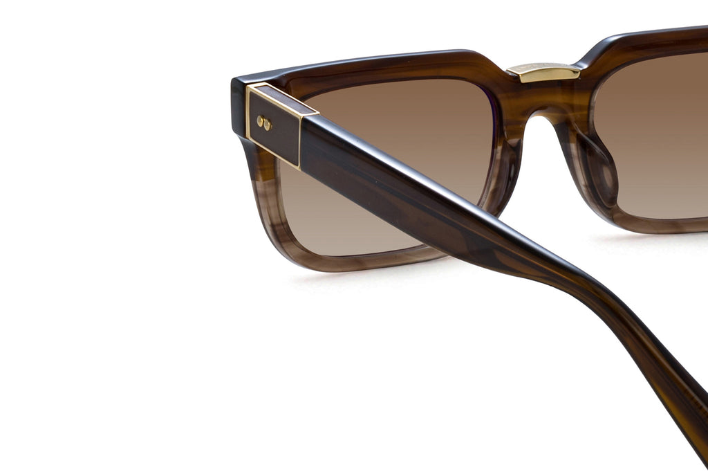 Linda Farrow - Yoan Sunglasses Caramel Horn (C4)