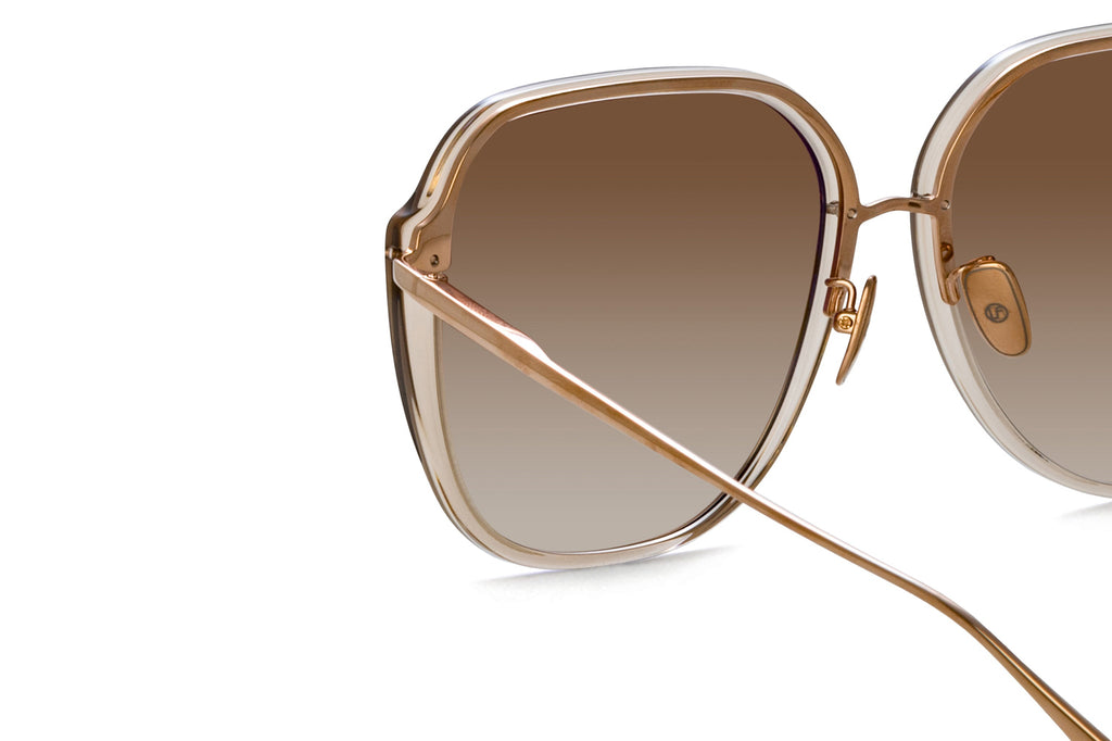 Linda Farrow - Sofia Sunglasses Ash/Rose Gold (C3)