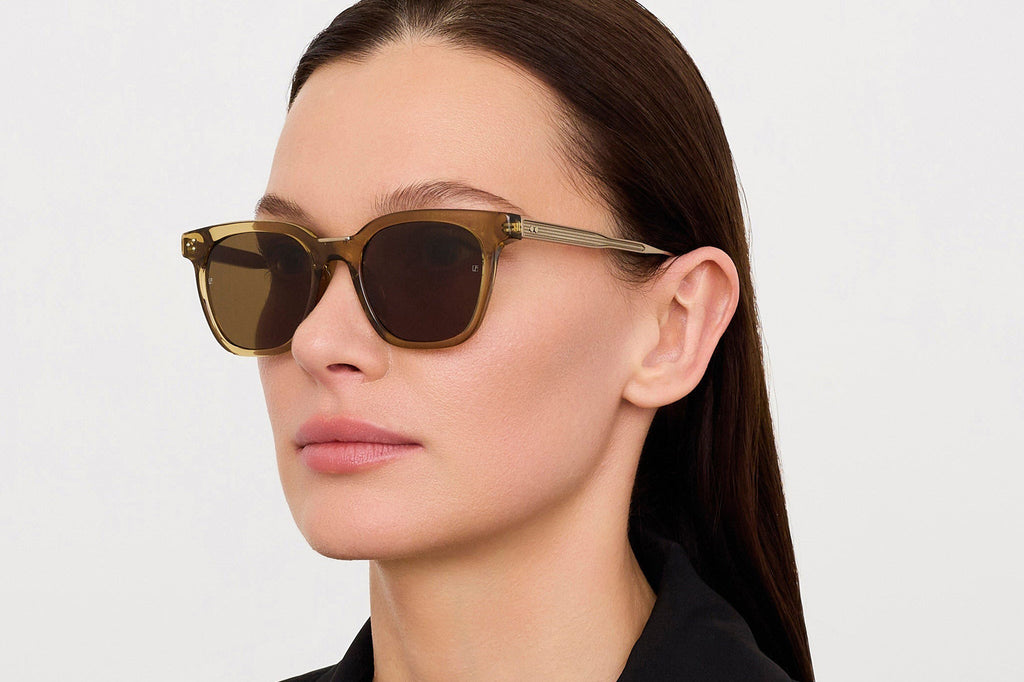 Linda Farrow - Evans Sunglasses Khaki (C6)