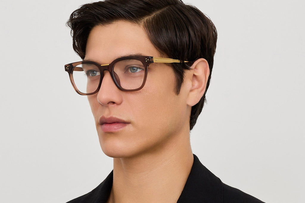 Linda Farrow - Evans Eyeglasses Brown/Matt Champagne (C9)
