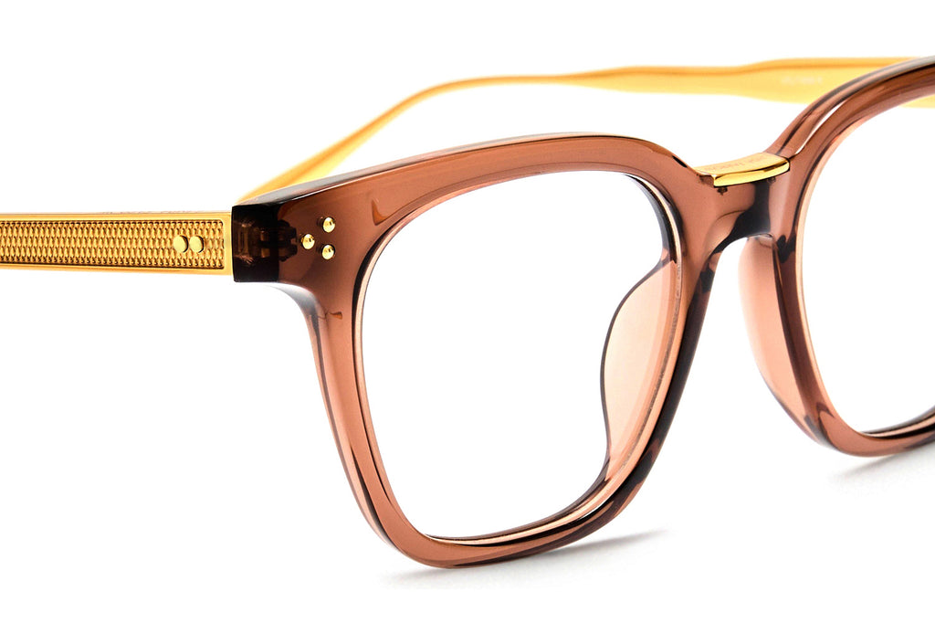 Linda Farrow - Evans Eyeglasses Brown/Matt Champagne (C9)