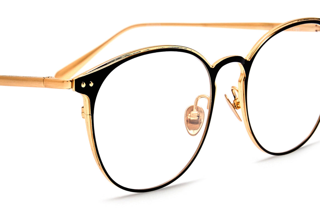 Linda Farrow - Yves Eyeglasses Matte Champagne/Satin Black (C3)