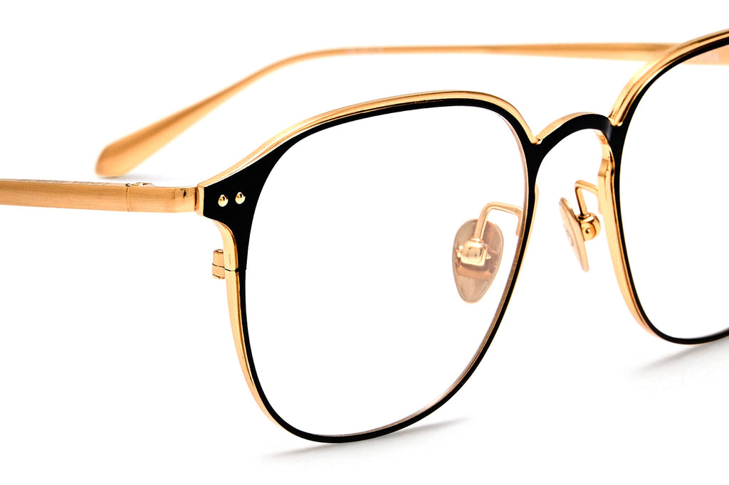 Linda Farrow - Jude Eyeglasses Matte Champagne/Satin Black (C3)