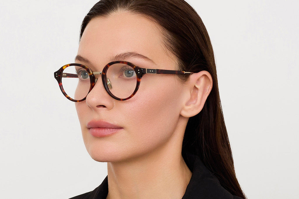 Linda Farrow - Curtis Eyeglasses Dark Tortoiseshell/Light Gold (C2)