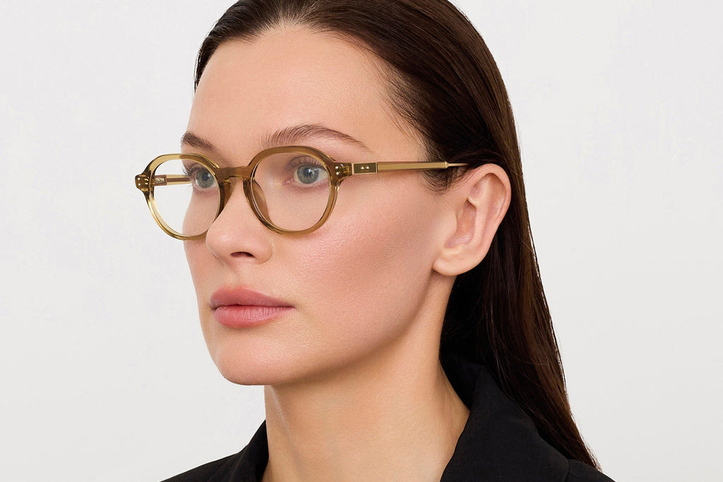 Linda Farrow - Nelson Eyeglasses Khaki/Light Gold (C3)