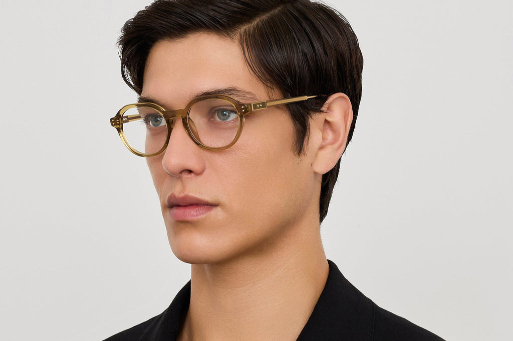 Linda Farrow - Nelson Eyeglasses Khaki/Light Gold (C3)