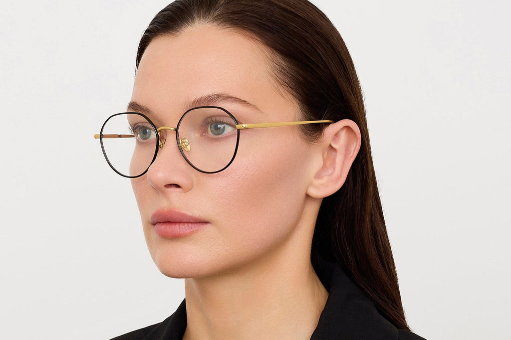 Linda Farrow - Isla Eyeglasses Yellow Gold/Black (C1)