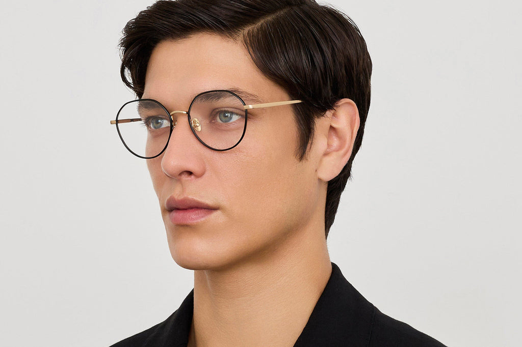Linda Farrow - Isla Eyeglasses Matt Champagne/Satin Black (C3)