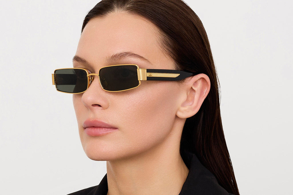 Linda Farrow - Kaia Sunglasses Yellow Gold/Black (C1)