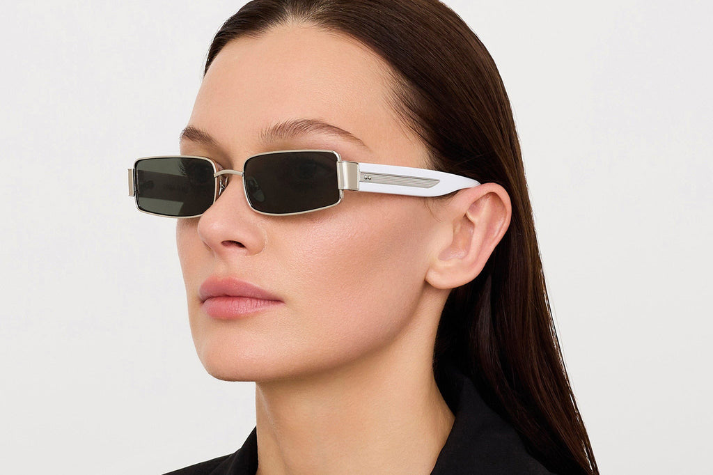 Linda Farrow - Kaia Sunglasses White Gold/White (C2)