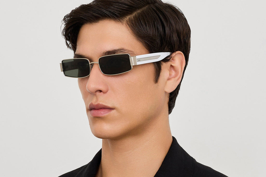 Linda Farrow - Kaia Sunglasses White Gold/White (C2)