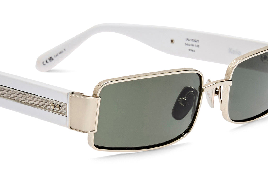 Linda Farrow - Kaia Sunglasses White Gold/White (C2)