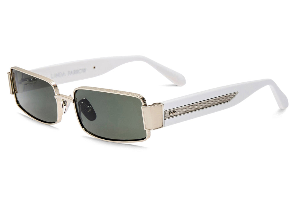 Linda Farrow - Kaia Sunglasses White Gold/White (C2)