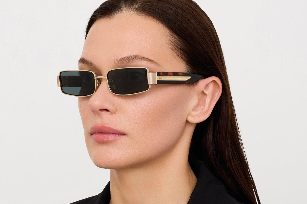 Linda Farrow - Kaia Sunglasses Light Gold/Dark Tortoise (C4)