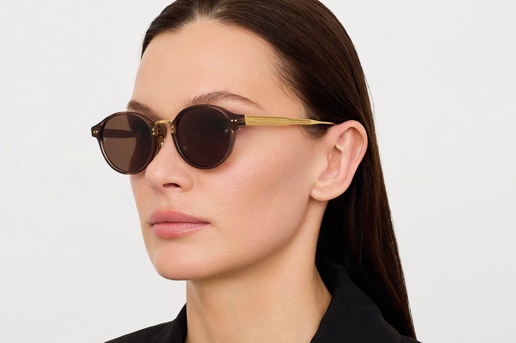 Linda Farrow - Marco Sunglasses Brown/Matte Champagne (C10)