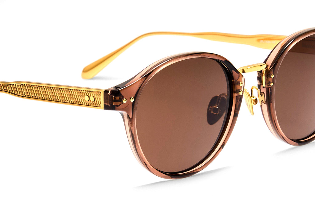 Linda Farrow - Marco Sunglasses Brown/Matte Champagne (C10)