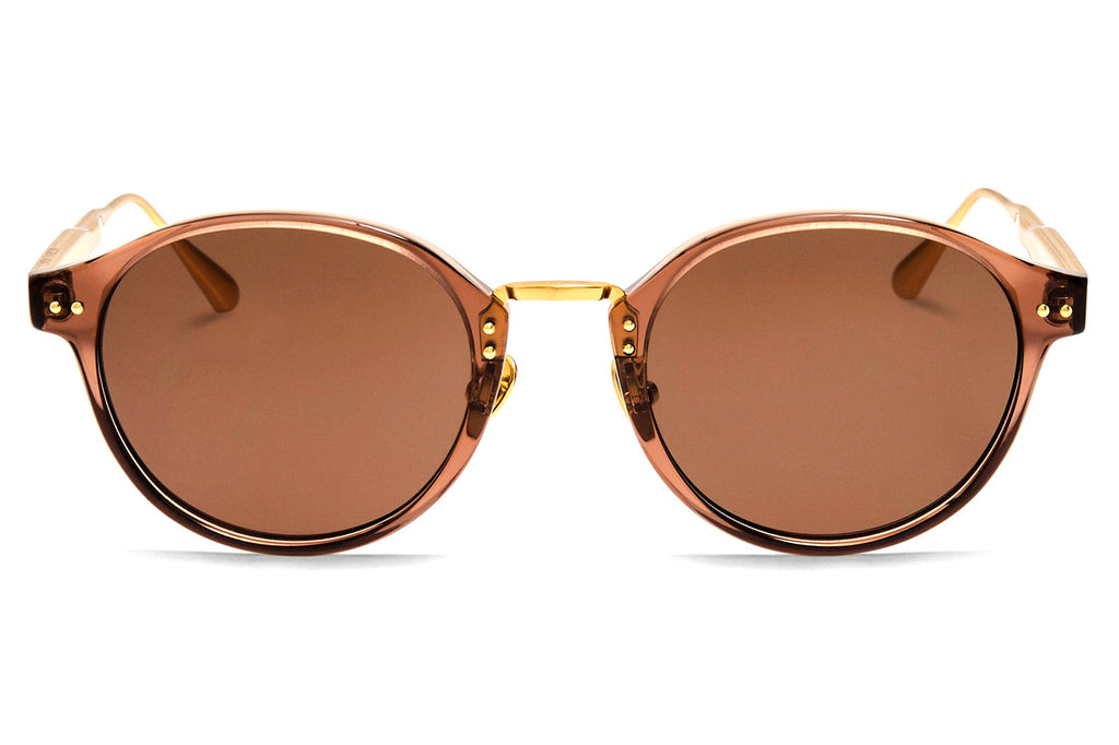 Linda Farrow - Marco Sunglasses Brown/Matte Champagne (C10)