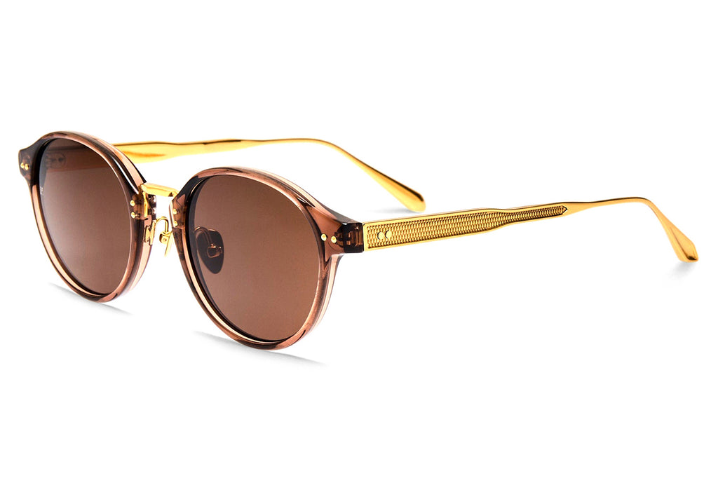 Linda Farrow - Marco Sunglasses Brown/Matte Champagne (C10)