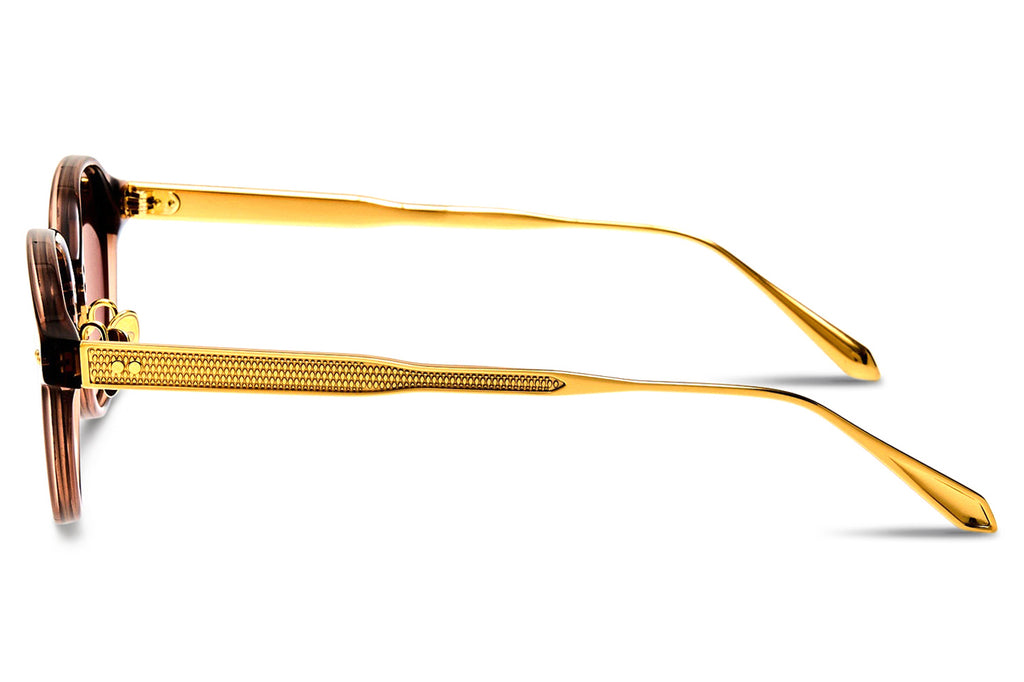 Linda Farrow - Marco Sunglasses Brown/Matte Champagne (C10)