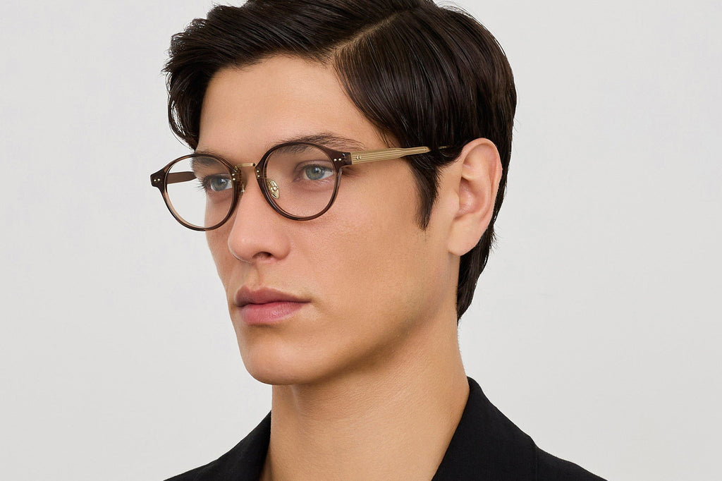 Linda Farrow - Marco Eyeglasses Brown/Matte Champagne (C11)