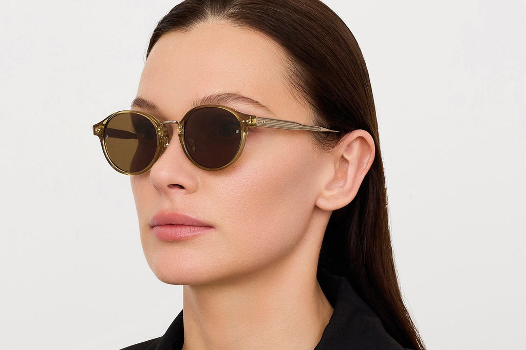 Linda Farrow - Marco Sunglasses Khaki/Light Gold (C8)