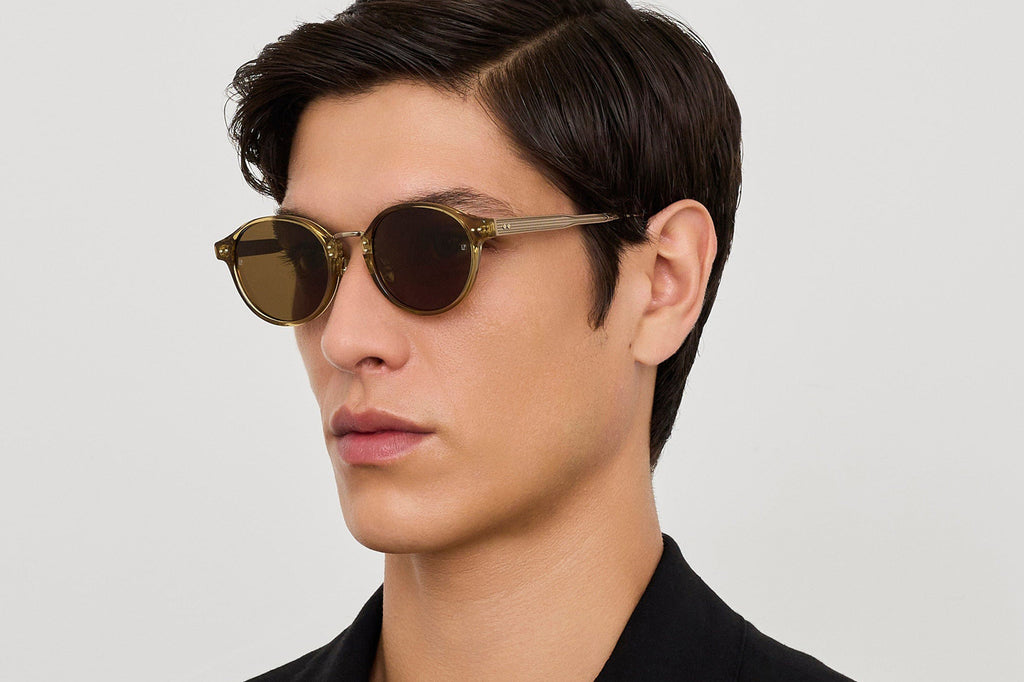 Linda Farrow - Marco Sunglasses Khaki/Light Gold (C8)