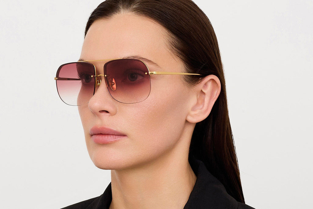 Linda Farrow - Seren Sunglasses Yellow Gold (C6)