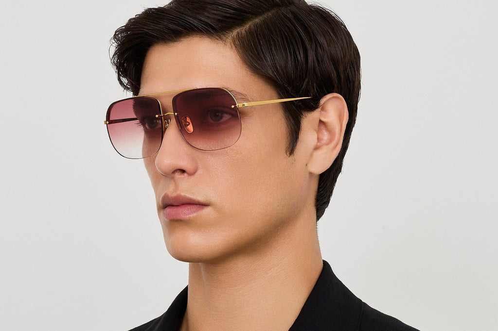 Linda Farrow - Seren Sunglasses Yellow Gold (C6)