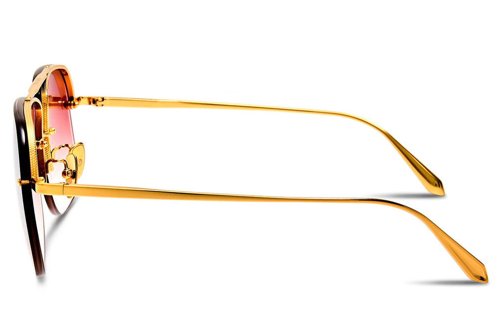 Linda Farrow - Seren Sunglasses Yellow Gold (C6)
