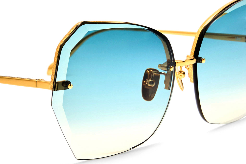 Linda Farrow - Lila Sunglasses Yellow Gold (C2)