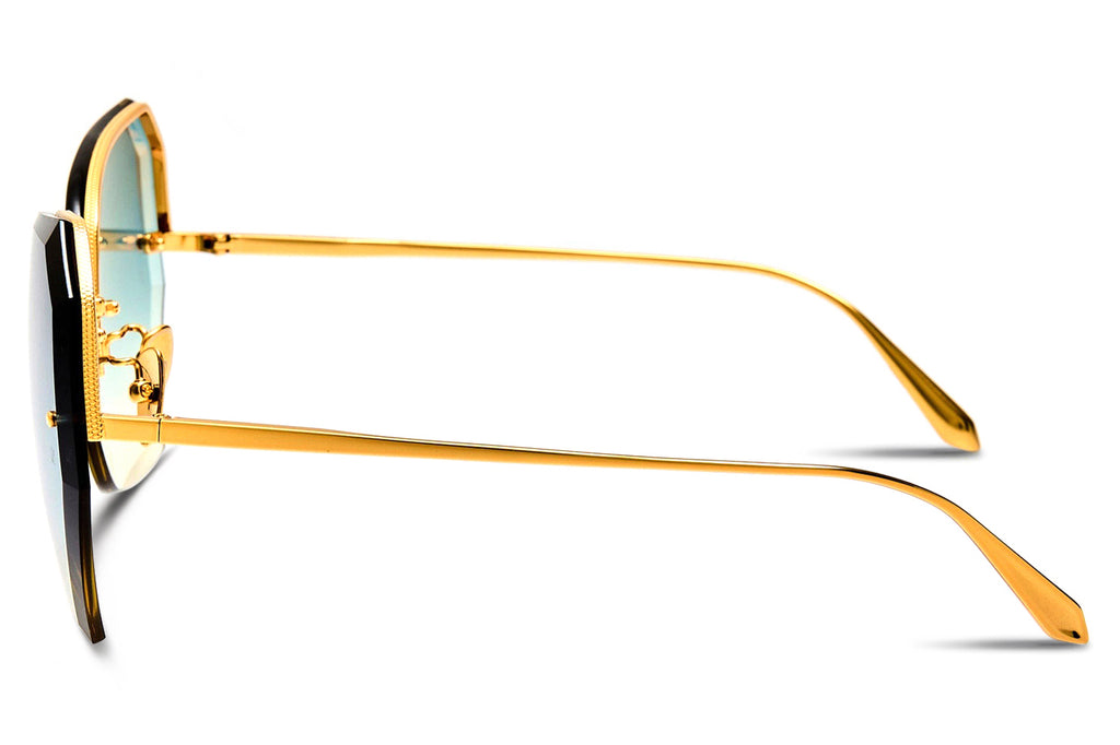 Linda Farrow - Lila Sunglasses Yellow Gold (C2)