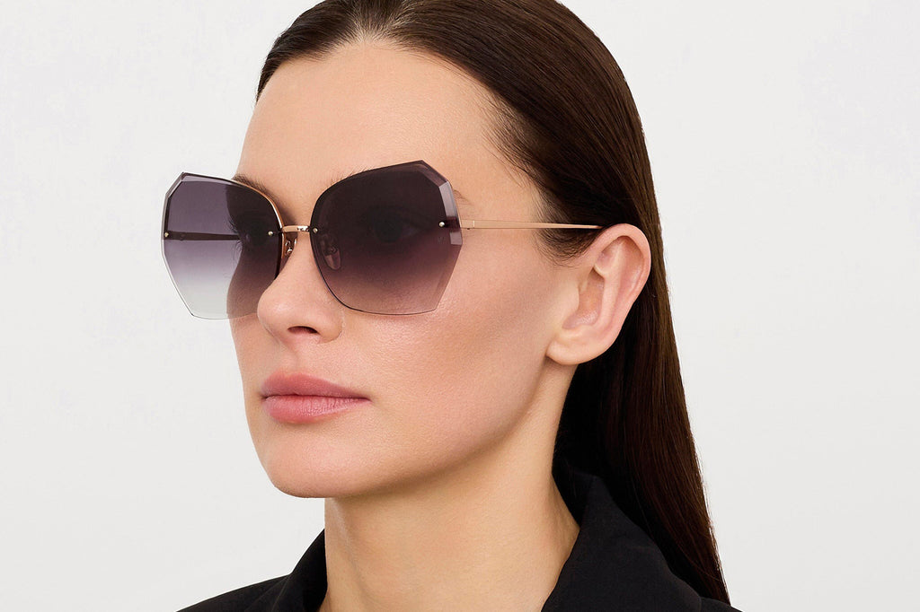 Linda Farrow - Lila Sunglasses Rose Gold (C3)